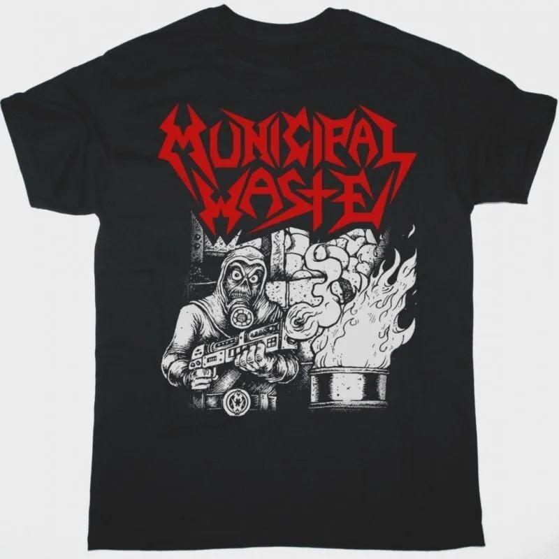 Unisex Short Sleeve Crew Neck Cotton T Shirt Municipal Waste Waste Em All XXXL