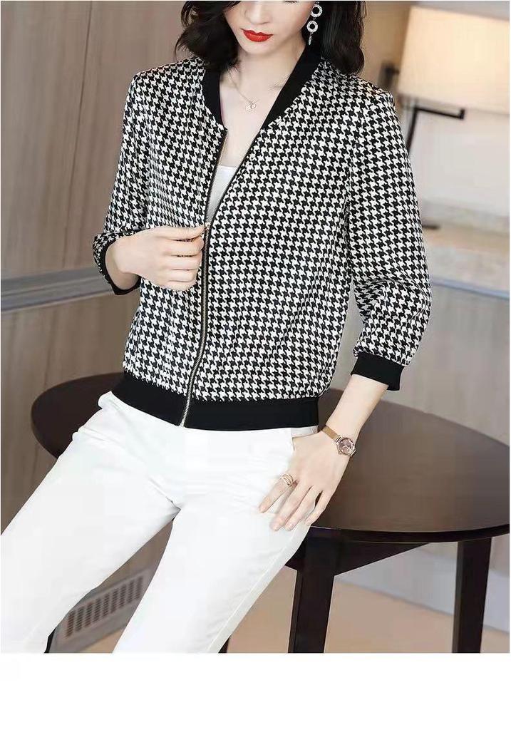 Women's Plus Size Loose Chiffon Sun Protection Baseball Jacket