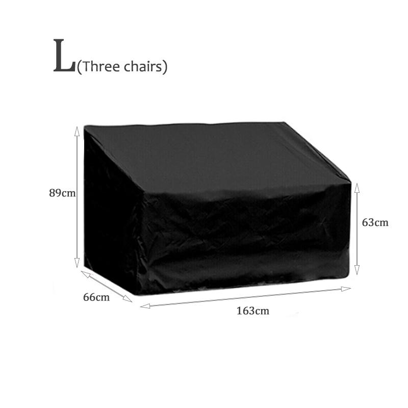 Polyester Chair Cover Waterproof Breathable Dust-proof with PVC Coating, Suitable for Outdoor Use in Patios, Gardens, Backya