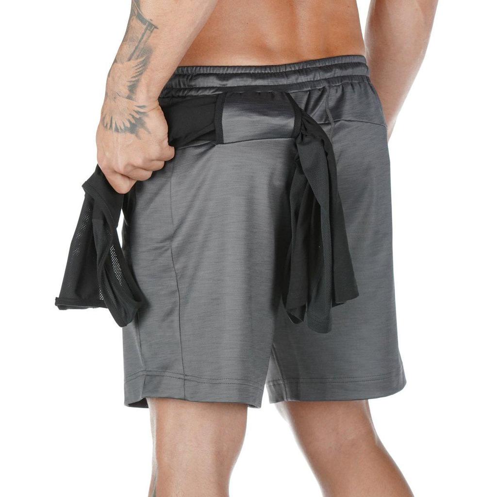Pantaloni scurți de alergare și fitness respirabili, cu croială slim fit, la modă, de la Muscle Brothers