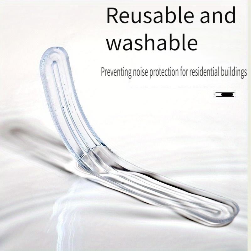 Clear Anti-Collision Door Handle Protectors, No-Scratch Silicone Anti-Slip Door Stickers, Soundproof Door Pads