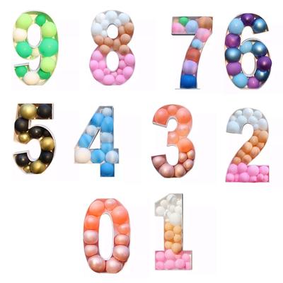 Creative DIY Latex Number Balloon Box Display Stand Party Decoration Set For Birthday Wedding Party Decorations