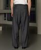 Dekkoloso Tailored Double-Pleat Wide Slacks [Charcoal]