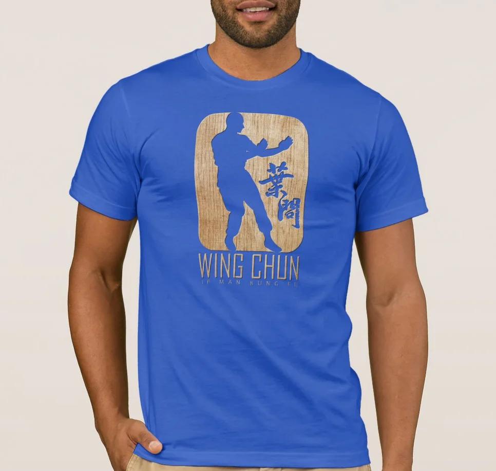 Wing Chun Kung Fu Emblema Ip Man Maglietta Estiva Cotone Manica Corta Girocollo Uomo Nuova S3XL