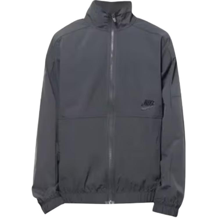 Nike Logo Pattern Long Sleeve Jacket Men jackets Gray DM5621-060