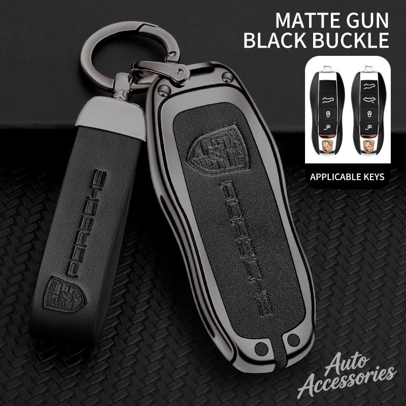 ABKF1 Car Smart Key Case Cover Shell For Porsche Panamera Spyder Carrera Macan Boxster Cayman Cayenne 911 970 981 Keychain Accessories