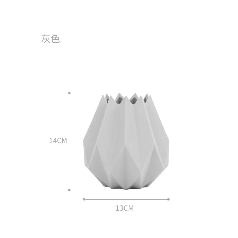 Europa Vază de Porțelan Modă Modernă Ceramică de Masă Vază de Flori Origami Cameră Studiu Hol Acasă Decorațiune Nuntă ZM1104