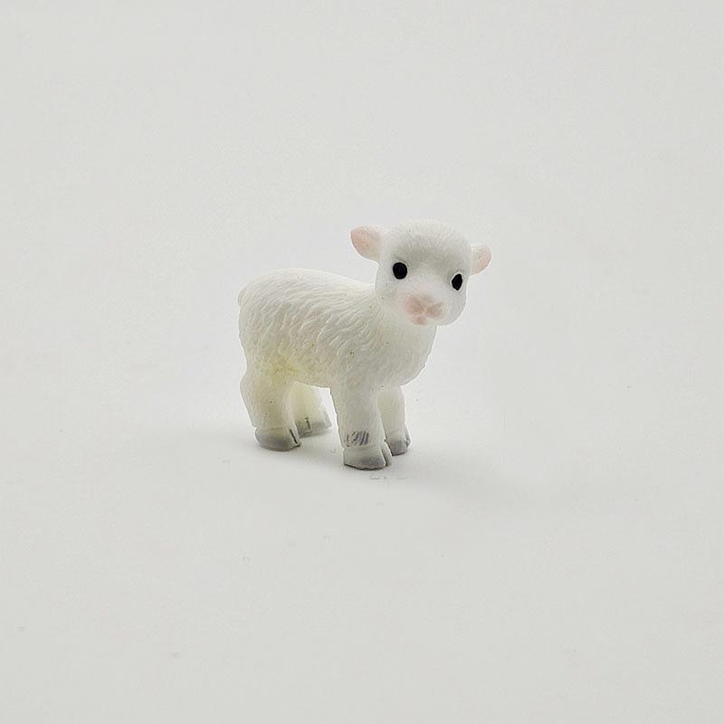 Courtyard Lawn Horticulture Sheep Statues Desktop Decoration Potted Plants Animal Office Garden