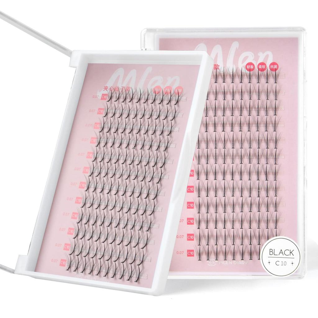 partial false popular DIY eyelash cute and beautiful large 10mm Natural-looking eyelashes, extensions, set. Ultra-lightweight, handmade, high-quality