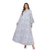 OEM  New Elegant Women's Long Dress, Hand Embroidered Printed Dress, Wholesale Hot Selling Casual Party Cocktail Dress