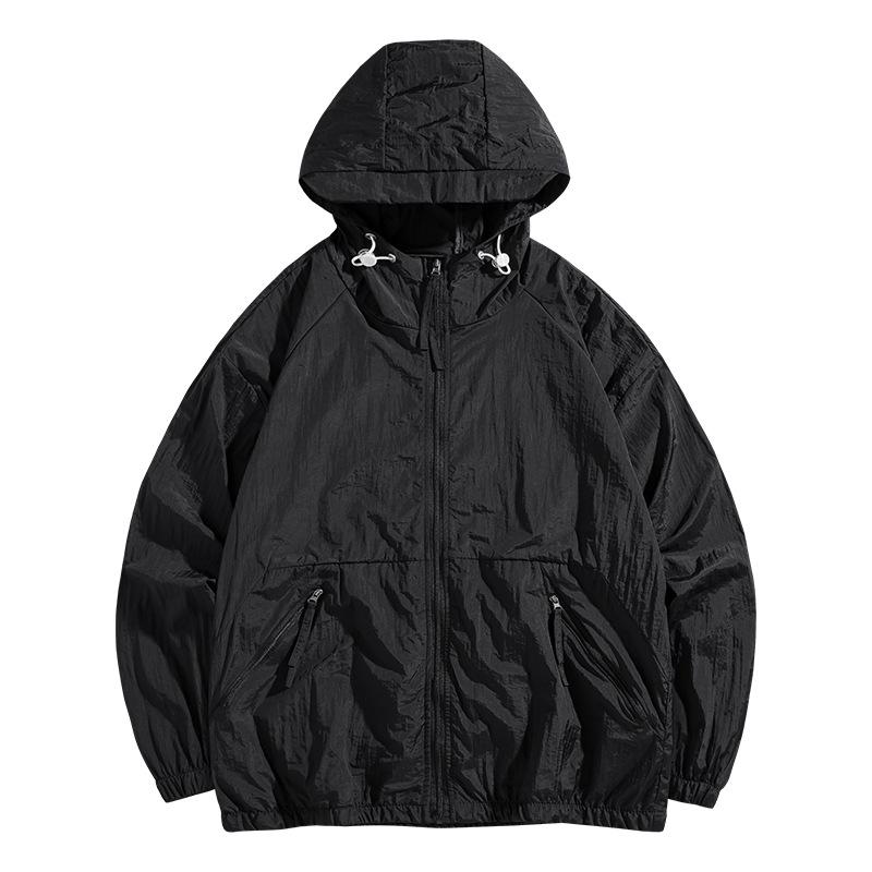Summer UPF50+ Windbreaker Men's Casual Loose Lightweight Breathable Jacket Women's Fishing Sport UV Protection Skin Hooded Coat