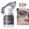 Speziell für Körperbälle, Hochglanz-Gel, Pailletten, feiner Glitzer und langanhaltend ohne Make-up, lila Lidschatten.