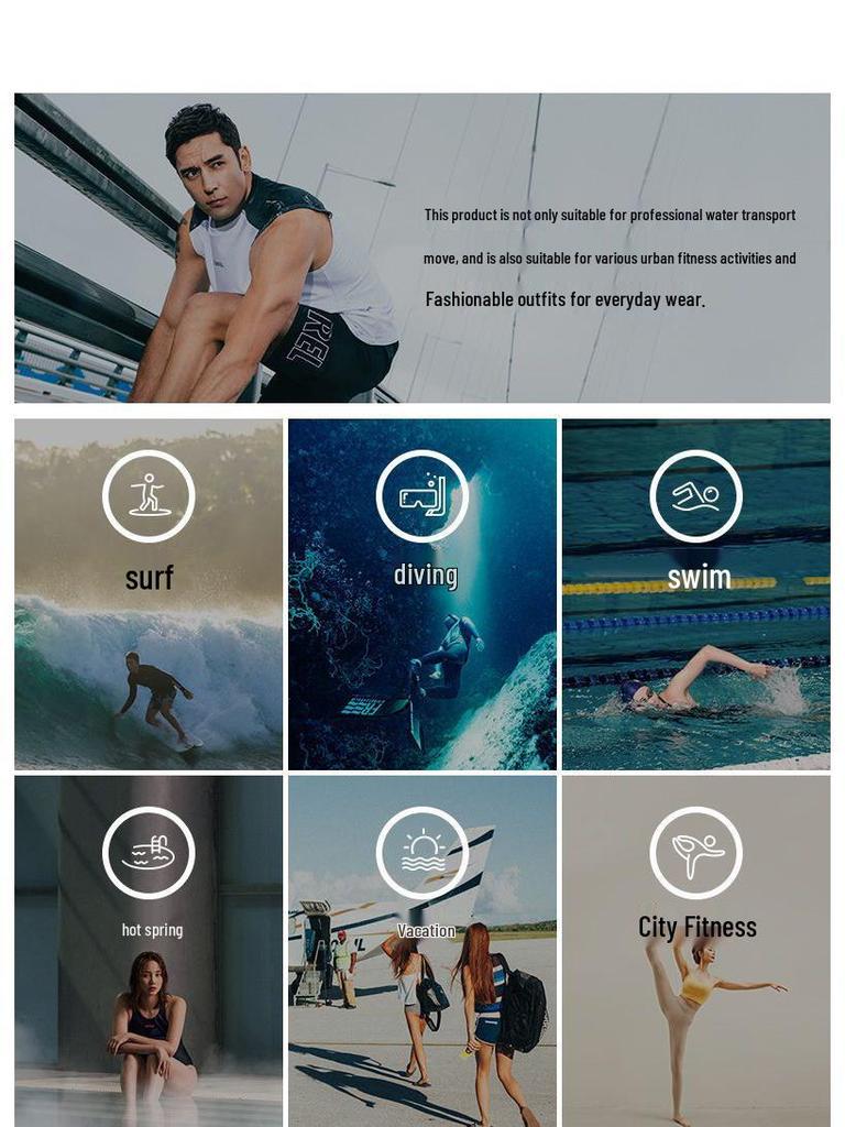 Men's Full Body Long Sleeve Quick-Dry Sun Protection Surfing & Diving Swimsuit