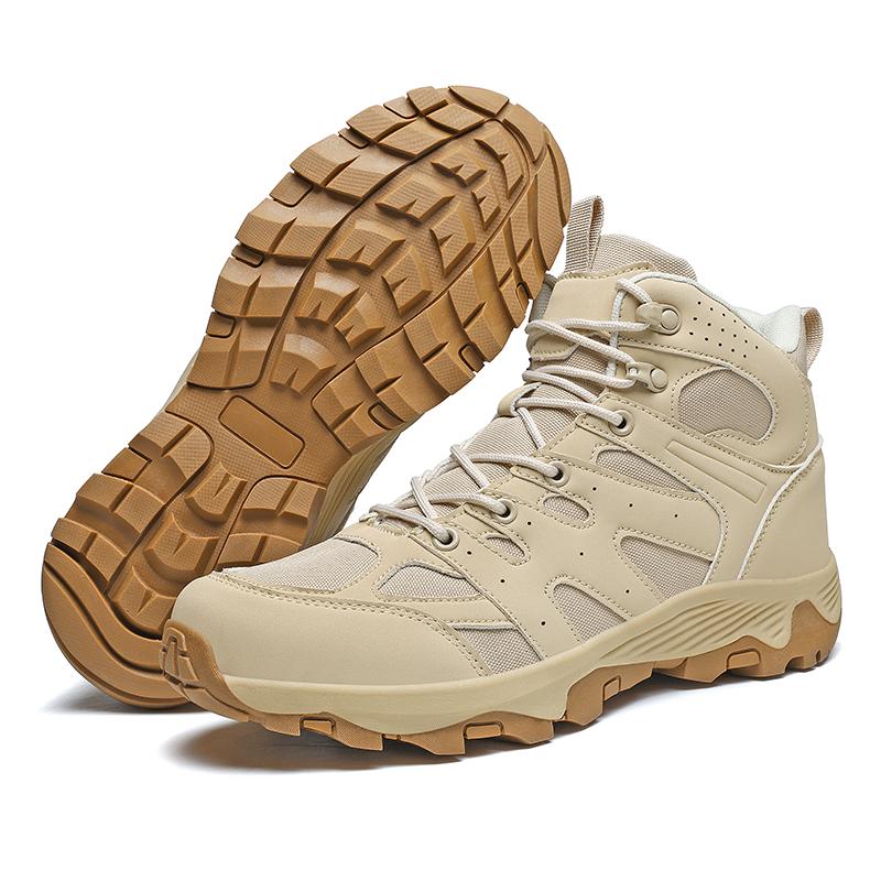 High-top Men's Hiking Shoes Plus Size 39-48 Breathable Casual Trainers Anti-slip Outdoor Sneakers for Trekking Camping