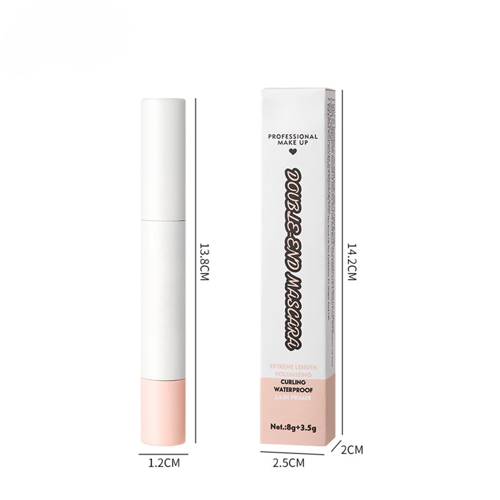 Waterproof and Anti-smudge Double-headed Slender and Dense Curled Mascara Waterproof and Sweat-proof Eyelash Primer