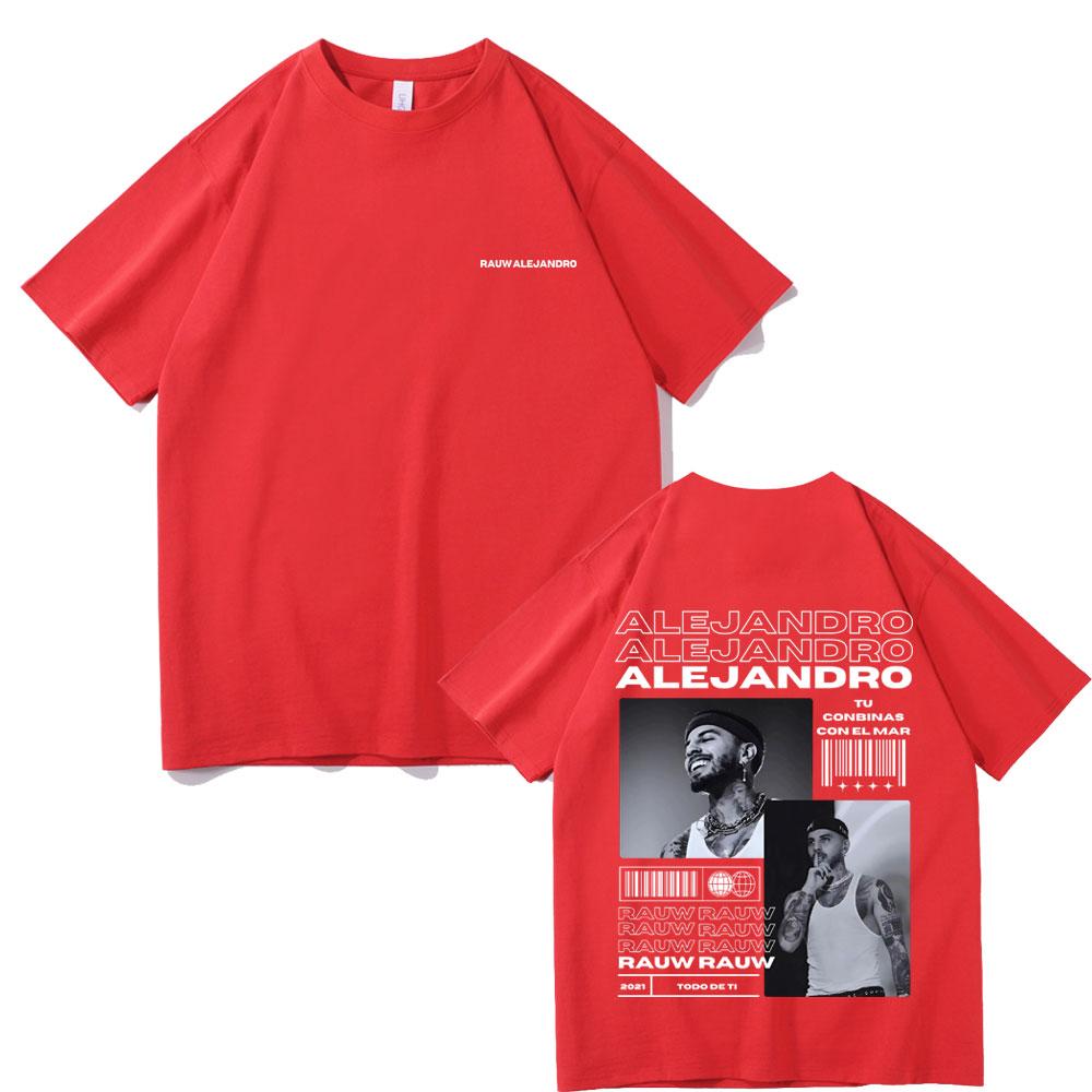 Rauw Alejandro Todo De Ti Album Print T Shirt Unisex Hip Hop Oversized Tshirt Male Cotton Tshirts Unisexs Fashion Vintage Streetwear