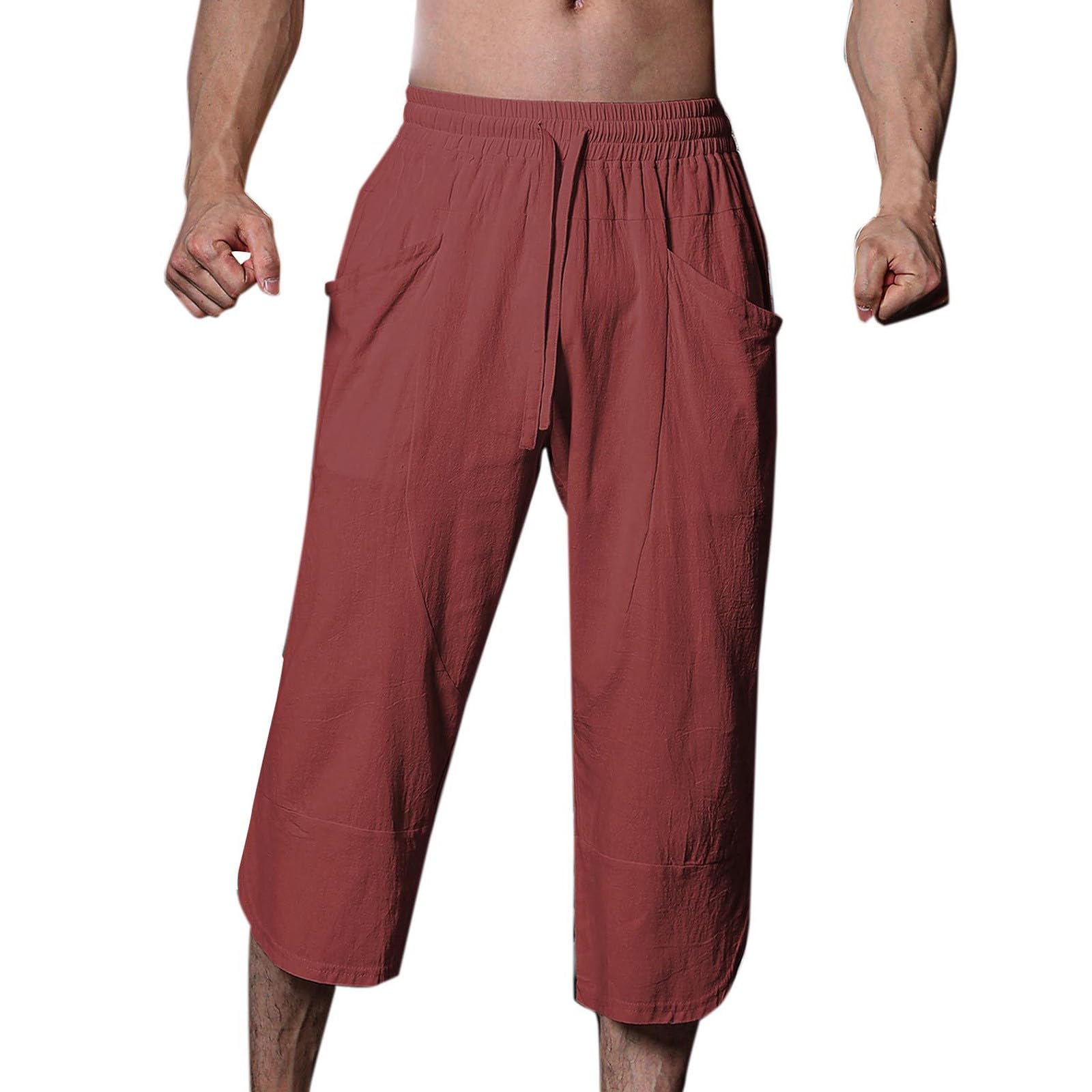 

Men s Loose and Casual Fashion Pants XL червоний