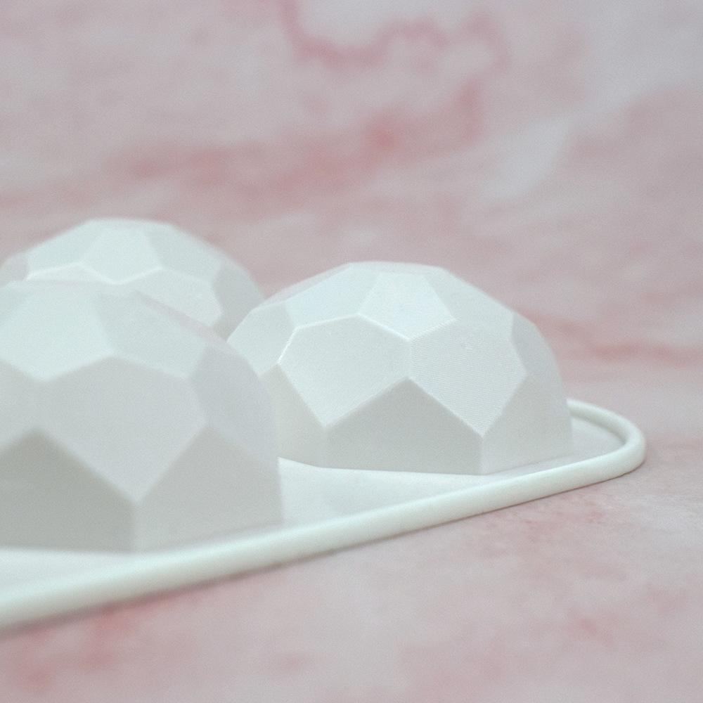 Gem Jewel Silicone Chocolate Baking Mold Geometric Diamond Mousse Cake Candy Mould Soap Candle Making Tool