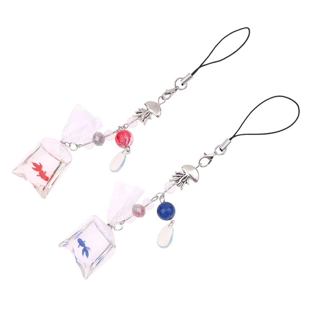 Pendant Cell Phone Strap Phone Charm Mobile Lanyard Phone Case Fish Phone Chain  Girls Women