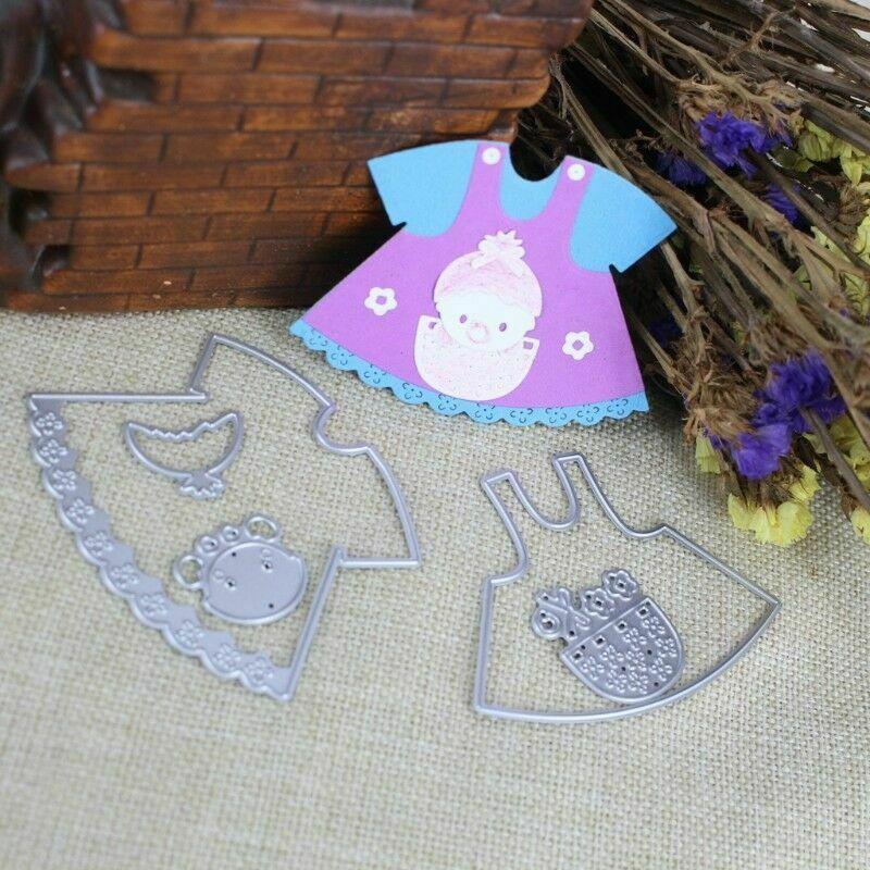 Matrice de tăiere șorț pentru bebeluși Șablon de metal DIY Scrapbooking Album Carte de hârtie în relief Artizanat Die Decupat haine