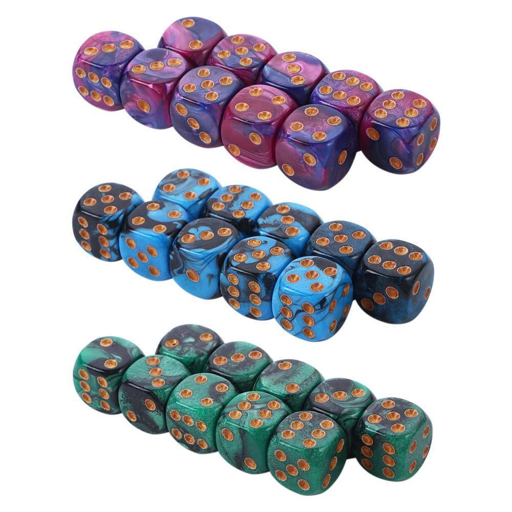Entertainment Playing Games Family Party Square Point Dice Round Edges Dice D6 Dice 6 Sided Dice