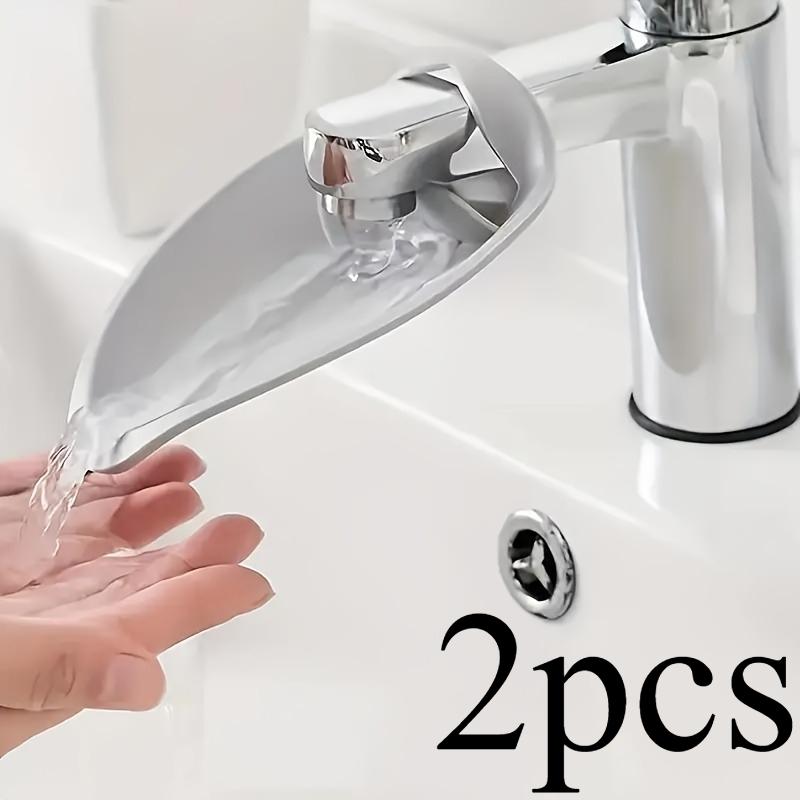 2pcs Heavy-Duty Faucet Extender with Water Diverter - Adjustable Length, Leakproof, Easy Installation, Compatible with Faucets, for Sinks, Bathtubs
