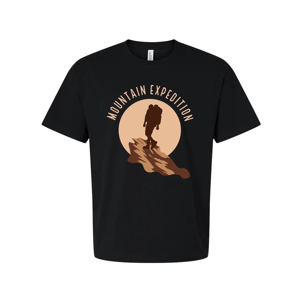 Mountain Expedition Graphic Tee For Unisex Outdoor Adventurers Hiking Climbing A