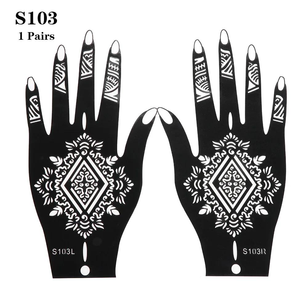 2025 Neues Professionelles Henna Schablone Temporäres Handtattoo Körperkunst Aufkleber Vorlage Hochzeit Werkzeug Blume Tattoo Schablone