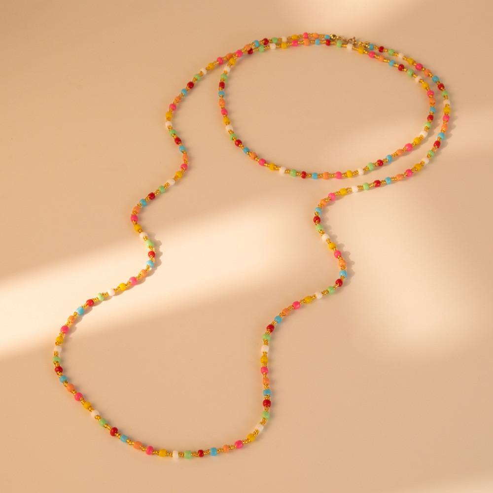 2023 Stylish Colorful Geometric Bead Necklace For Women Fashion Forward Accessory For Birthdays And Celebrations