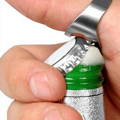 1 ks kreativní univerzální otvírák na láhve s kroužkem na pivo