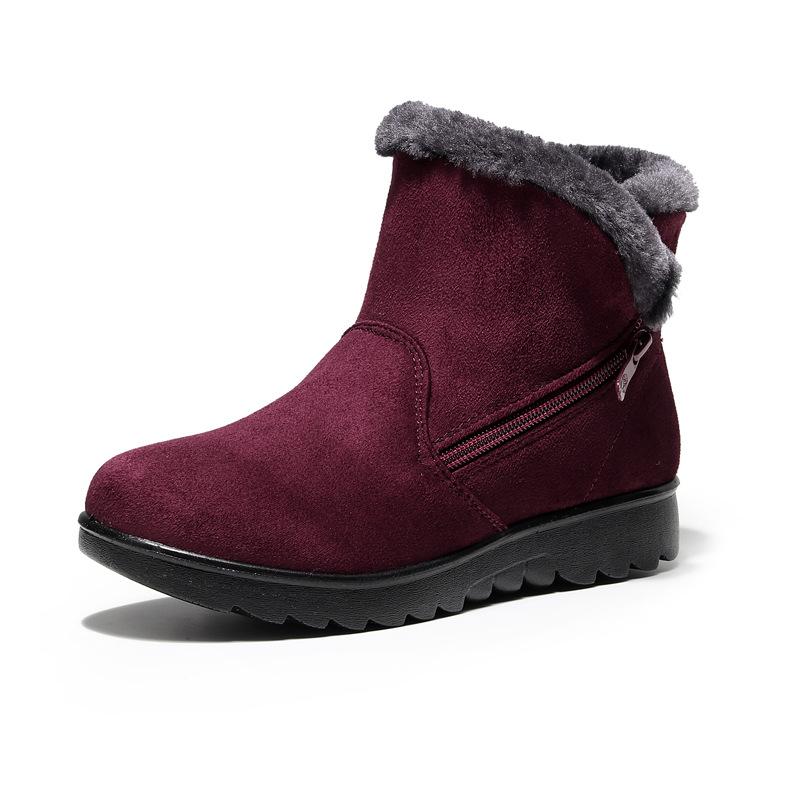 Winter New And Old Beijing Cloth Shoes Women 'S Warm Elderly Snow Boots Large Size Cotton Boots Middle -Aged And Elderly Cotton Shoes