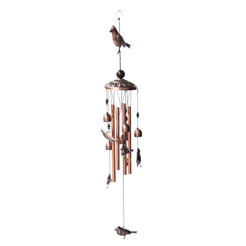 Wind Chimes Outdoor Garden Yard Bells Hanging Charm Decor Windchime Ornament Vintage Decor Owl Butterfly Ring Bell