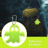20PCS Ghost Reflective Pendants Safety Reflector Ornaments Backpack Accessories for Night Walking Running Jogging Hiking Outdoor