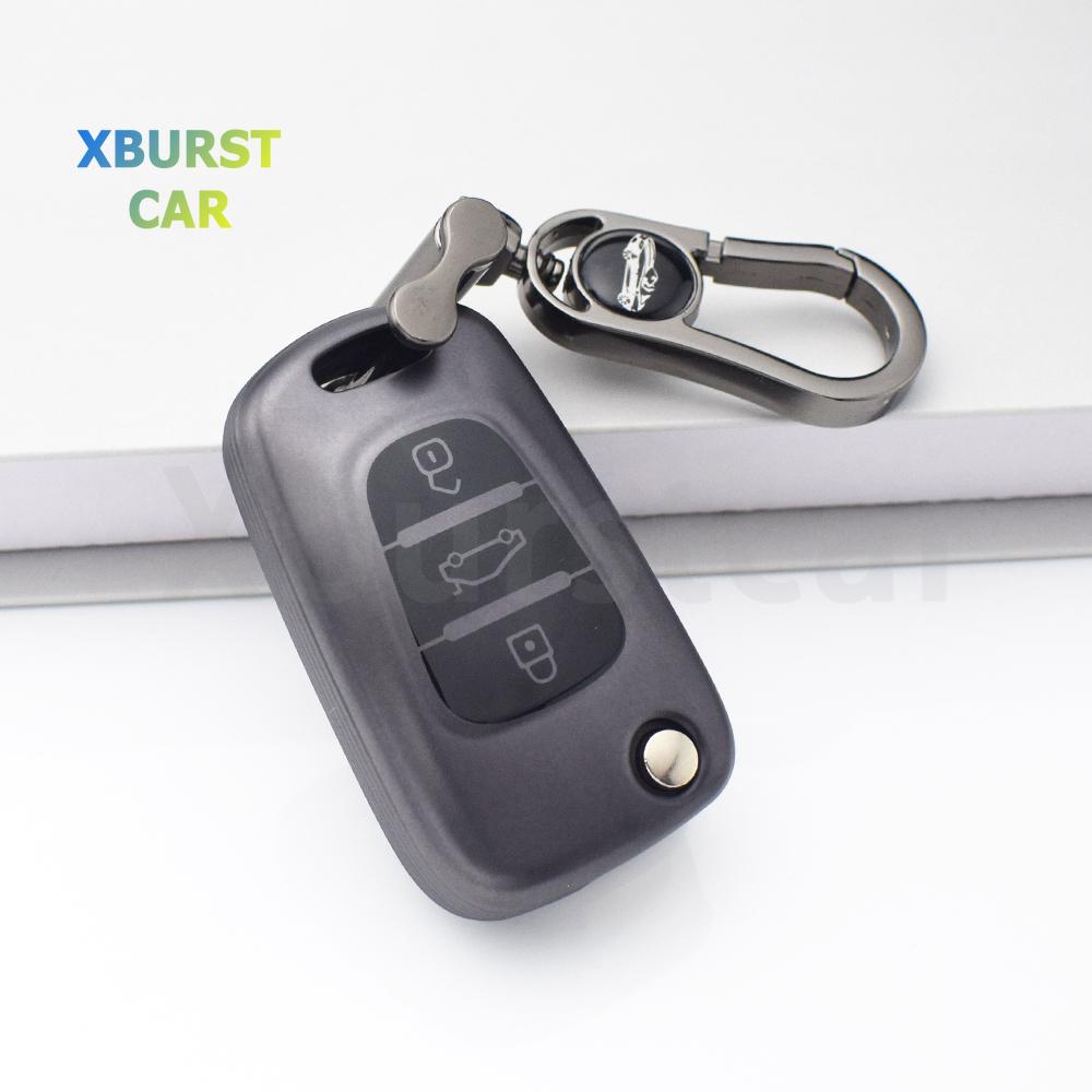 TPU Car Shell Fob Protector For Hyundai I20 I30 Elantra Azera Veracruz Veloster Kia Rio K7 K5 Sportage Sorento Key Case Cover