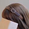 1pc The Colors of Autumn! Coffee Colored Belt Buckle, Heart-shaped Headband, Women's New Headband, Maillard Headband