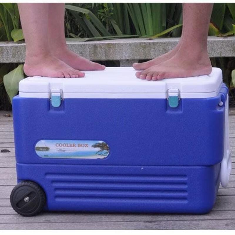 80L Extra Large Insulated Cooler Box with Wheels