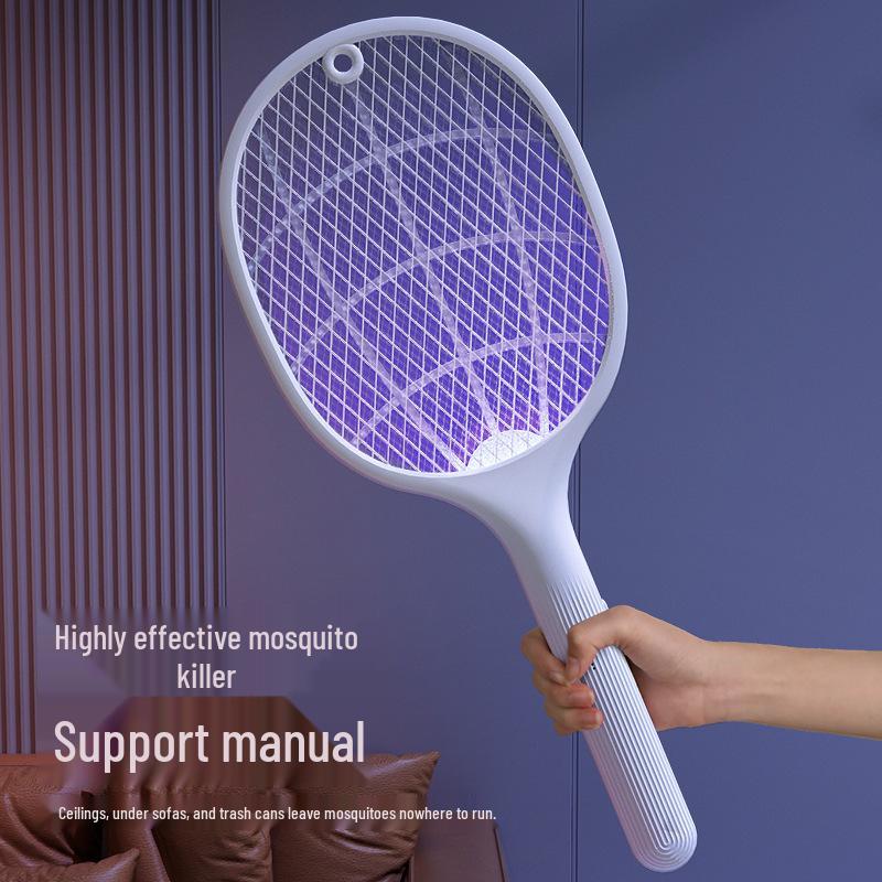 Rechargeable 2-in-1 Electric Mosquito Swatter & Killer Lamp with USB Charging