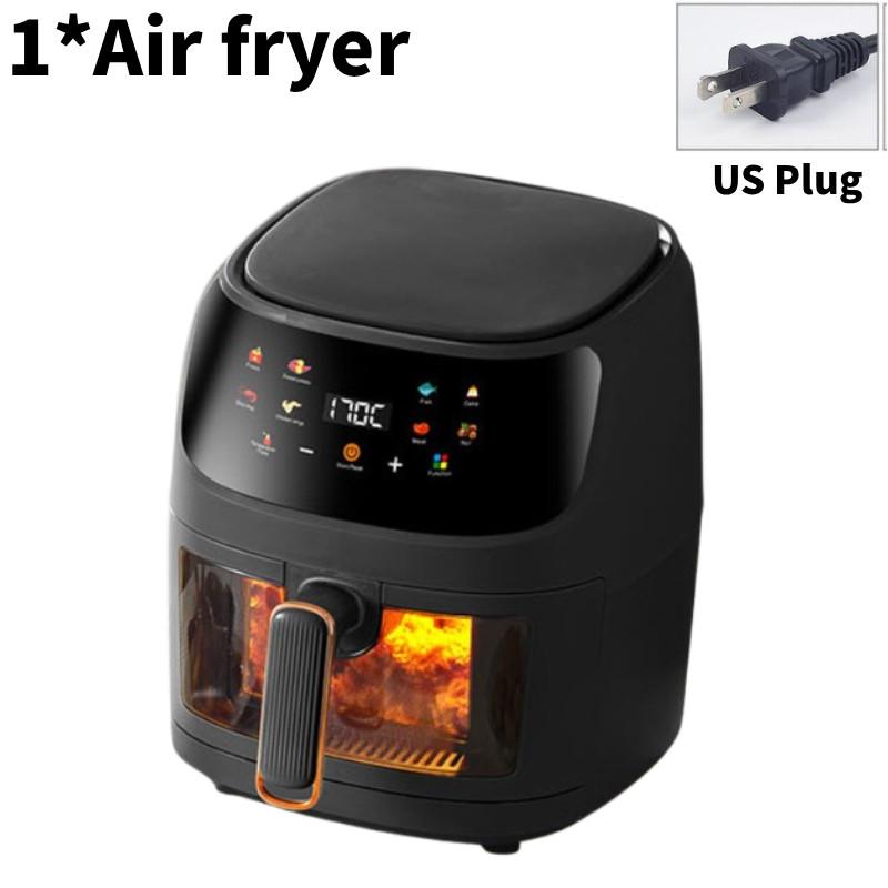 

Фритюрница 8л Аэро Умное устройство для приготовления пищи с сенсорным управлением Многофункциональные кухонные инструменты Black US