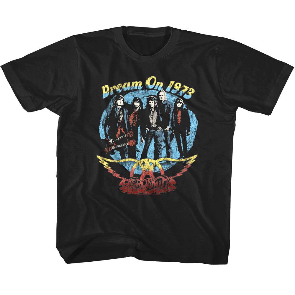 Aerosmith Dream On Tour 1973 Kids T Shirt Vintage Photo Rock Band Album Merch XL
