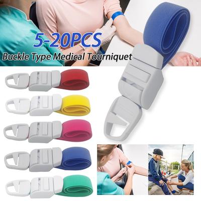 5-20PCS Emergency Buckle Tourniquet Hemorrhage Control Medical First Aid Buckle Strap for Camping Hiking Safety Survival