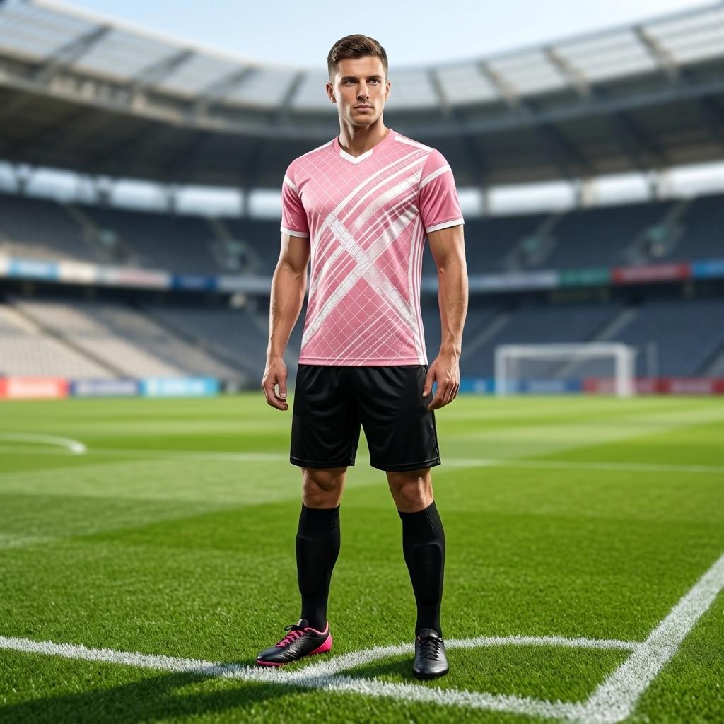 Trending Contrast Color Football Kit for Professional Match Outdoor Game High-End Spandex Adult Unisex Soccer Apparel Sets Short