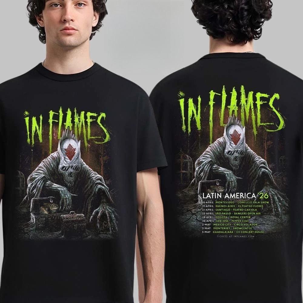 

In Flames Латинская Америка 2026 Расписание Двусторонняя Футболка Повседневная Удобный Топ Подходит для Спорта - Мужская Рубашка - Идеальный Г... S разноцветный