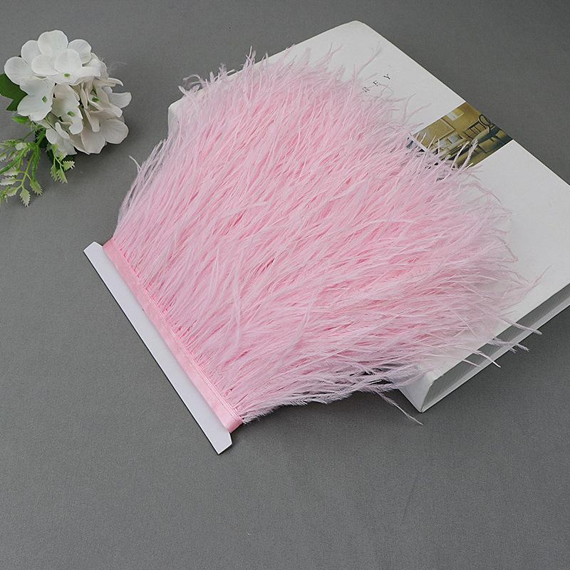 Ostrich Feather Lace Cloth Bandwidth 10-15Cm Stage Performance Clothing Decoration Accessories Lace Feather Ribbon