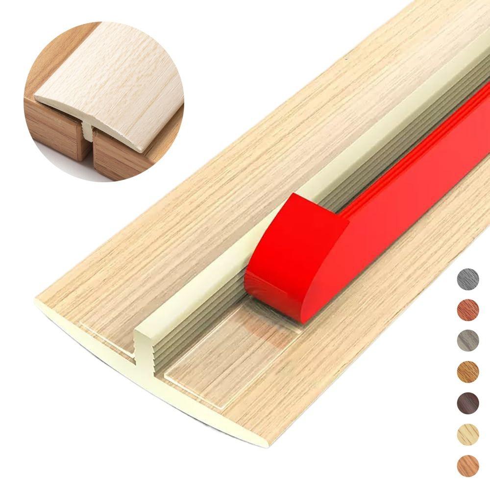 Durable Carpet To Tile Floor Transition Strip T-Molding Self Adhesive Threshold Cover Cuttable Waterproof Divider Strip Doorway