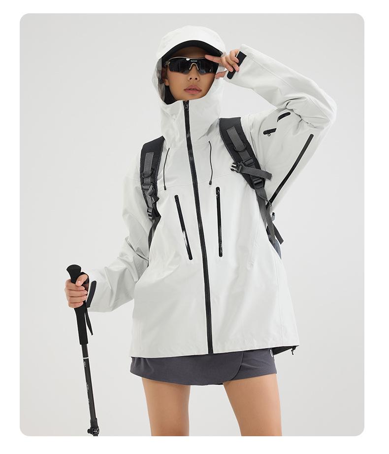 High-Quality Men’s Outdoor Waterproof Windbreaker Jacket - Single-Layer, Soft Shell, Ideal for Mountaineering