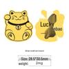 2mg Pure Gold Beckoning Cat Phone Sticker - Good Luck Gift
