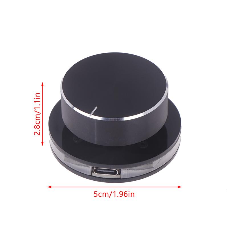 1 Pcs Usb Volume Controller Surface Dial Knob Customized Support Shortcut Keys Macro Prorgammable Rgb