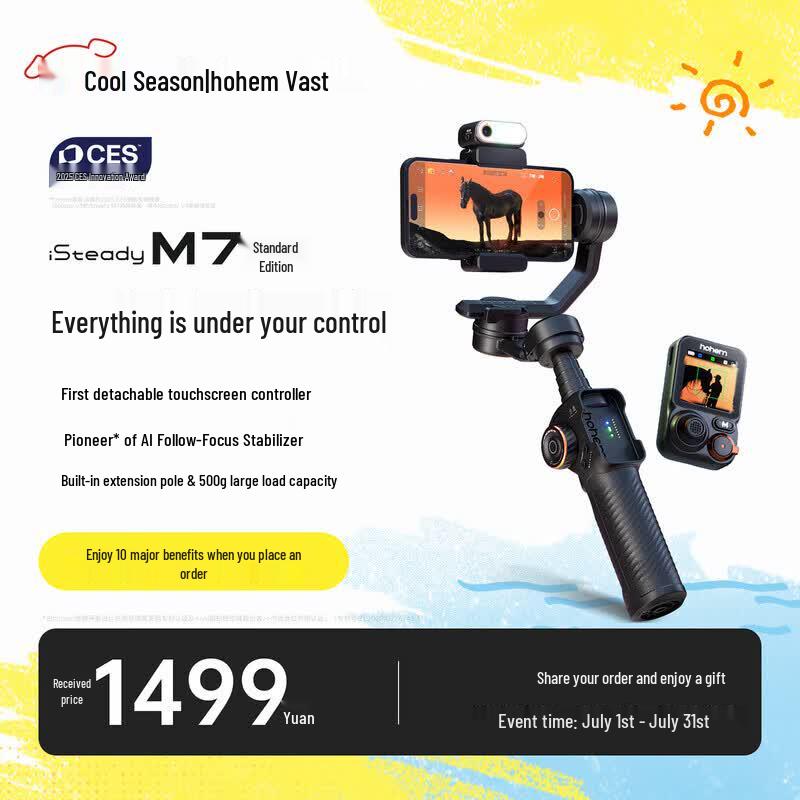 Hohem M7 Handheld 3-Axis Smartphone Gimbal