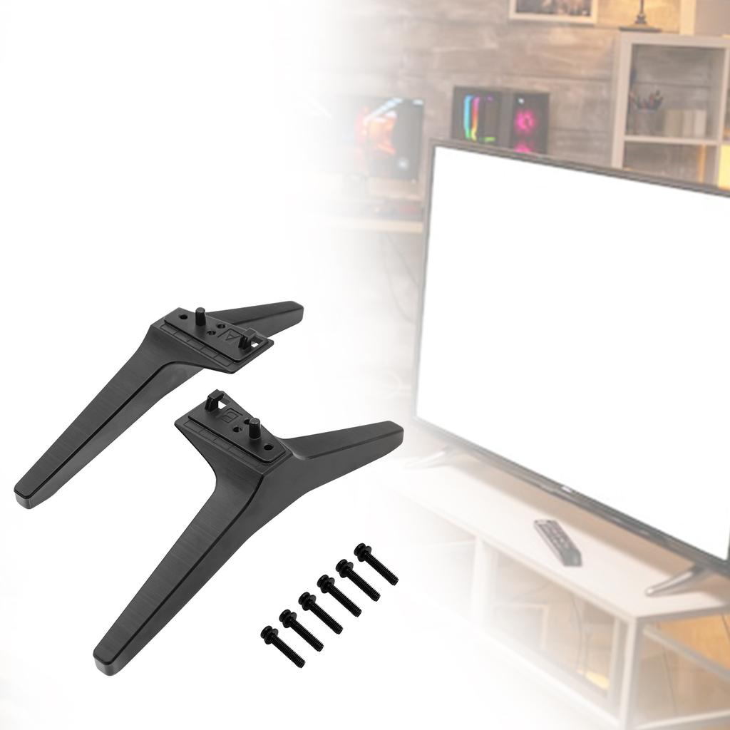 Universals TV Stand Foot with Screws TV Pedestal Feet Replacement TV Stand Legs for 60 65Inch UJ60 UK60 UM69 UJ63