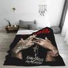 Custom Ultra-Soft Fleece Anuel AA Real Hasta La Muerte Throw Blanket Warm Flannel Blankets for Bed Car Sofa Quilt